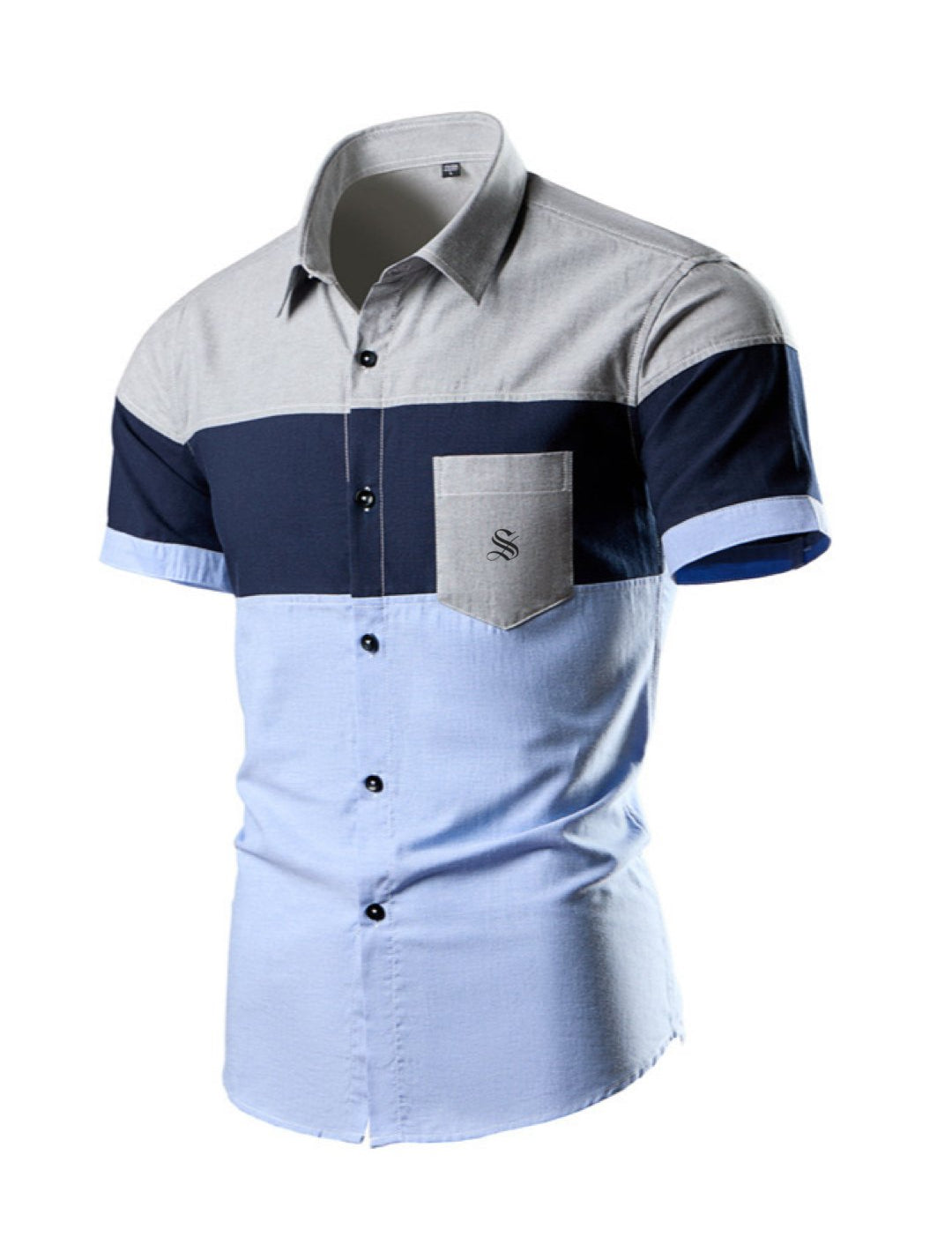 Tulpi - Short Sleeves Shirt for Men - Sarman Fashion - Wholesale Clothing Fashion Brand for Men from Canada