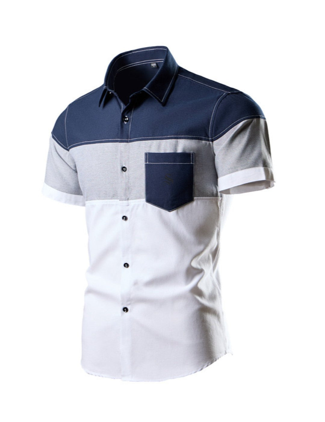 Tulpi - Short Sleeves Shirt for Men - Sarman Fashion - Wholesale Clothing Fashion Brand for Men from Canada