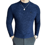 ULG 8 - High Neck Long Sleeve Shirt for Men - Sarman Fashion - Wholesale Clothing Fashion Brand for Men from Canada