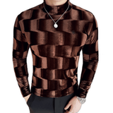 ULG 9 - High Neck Long Sleeve Shirt for Men - Sarman Fashion - Wholesale Clothing Fashion Brand for Men from Canada