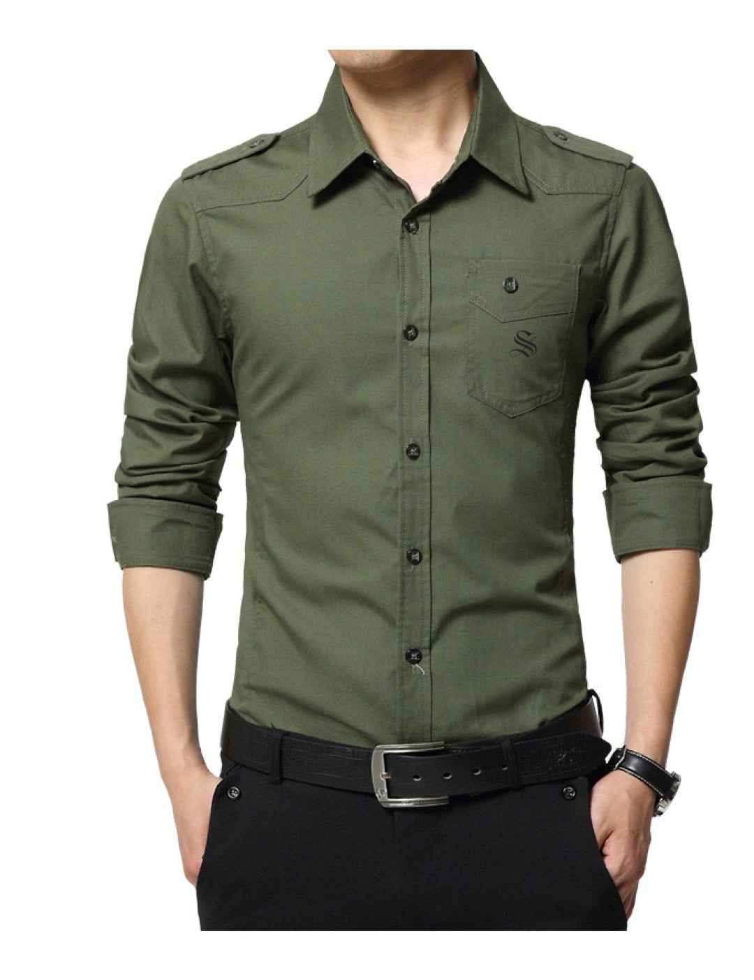 Vaza - Long Sleeves Shirt for Men - Sarman Fashion - Wholesale Clothing Fashion Brand for Men from Canada