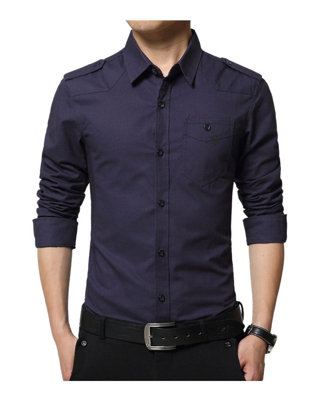 Vaza - Long Sleeves Shirt for Men - Sarman Fashion - Wholesale Clothing Fashion Brand for Men from Canada