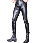 VFRTU - Black Pu - Leather Pant’s for Men - Sarman Fashion - Wholesale Clothing Fashion Brand for Men from Canada