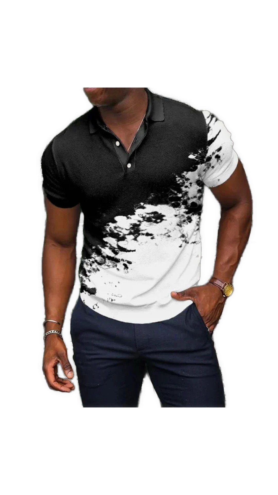 Vista 2 - Polo Shirt for Men - Sarman Fashion - Wholesale Clothing Fashion Brand for Men from Canada