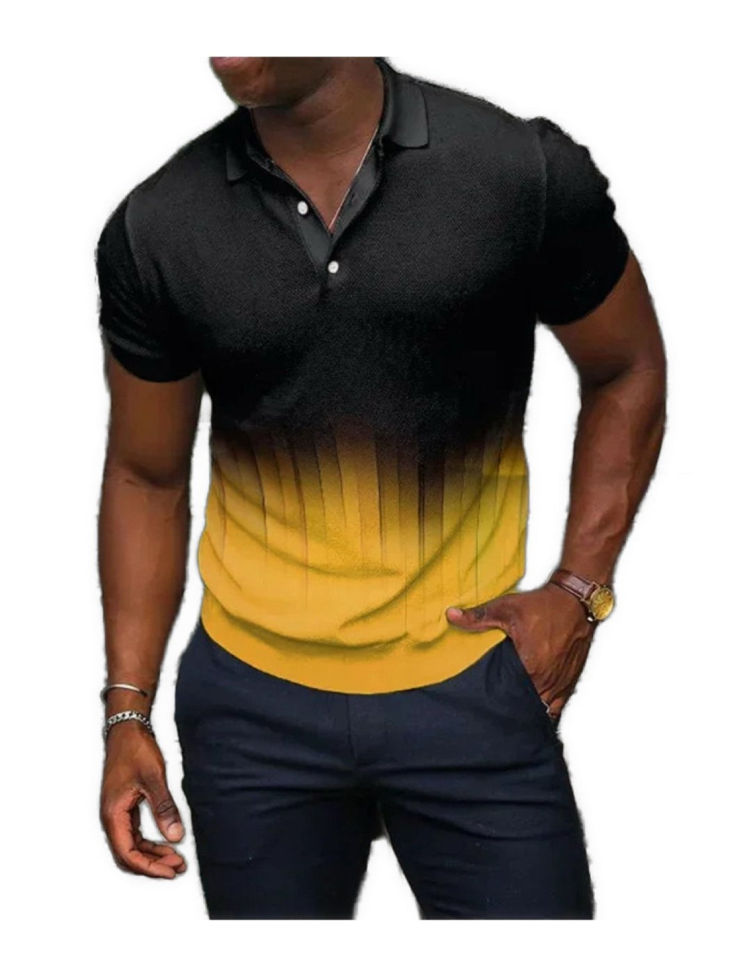 Vista 4 - Polo Shirt for Men - Sarman Fashion - Wholesale Clothing Fashion Brand for Men from Canada