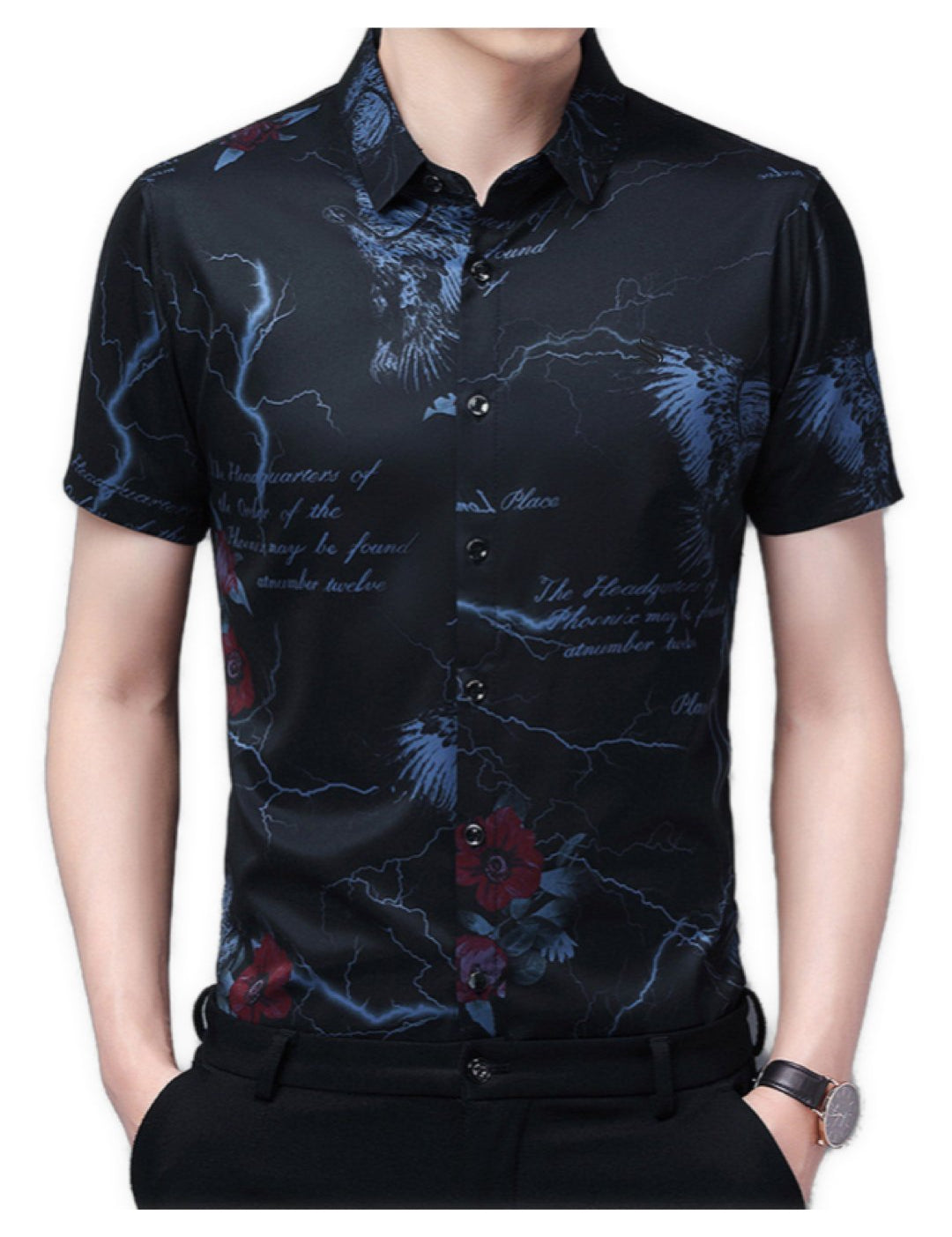 Viziola - Short Sleeves Shirt for Men - Sarman Fashion - Wholesale Clothing Fashion Brand for Men from Canada