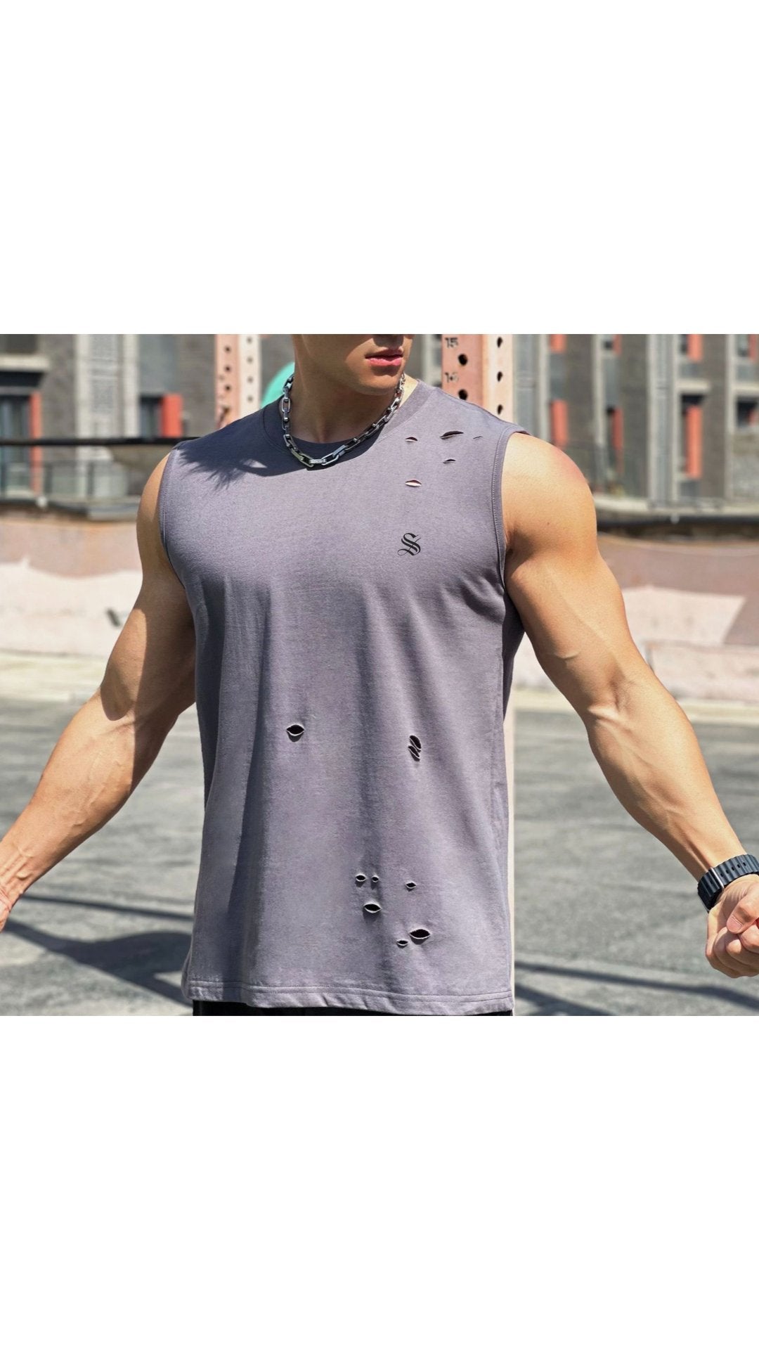 VRVN - Tank Top for Men - Sarman Fashion - Wholesale Clothing Fashion Brand for Men from Canada