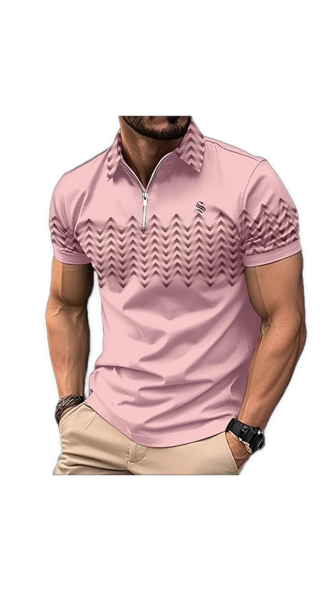 Wavoli - Polo Shirt for Men - Sarman Fashion - Wholesale Clothing Fashion Brand for Men from Canada