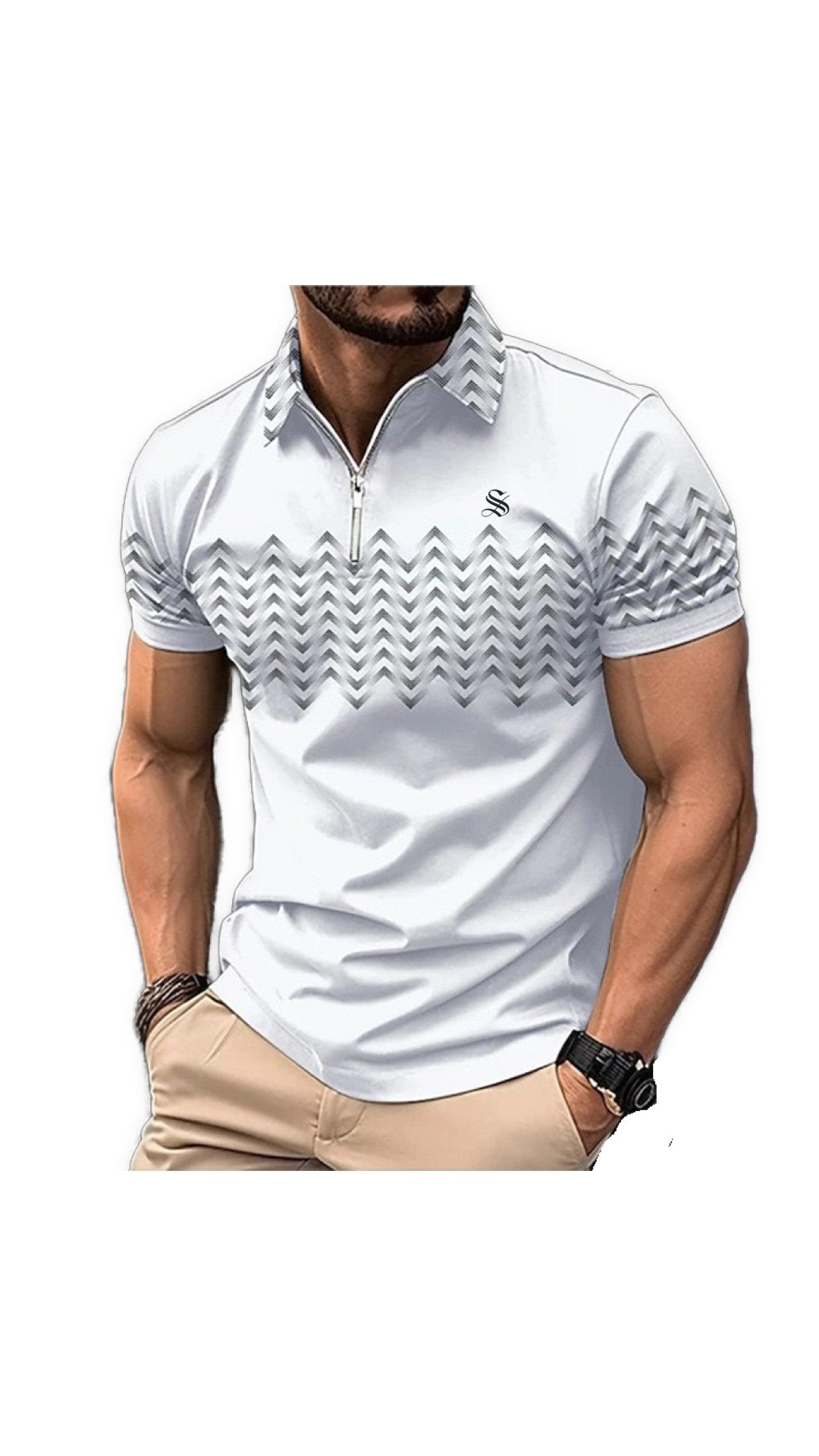 Wavoli - Polo Shirt for Men - Sarman Fashion - Wholesale Clothing Fashion Brand for Men from Canada