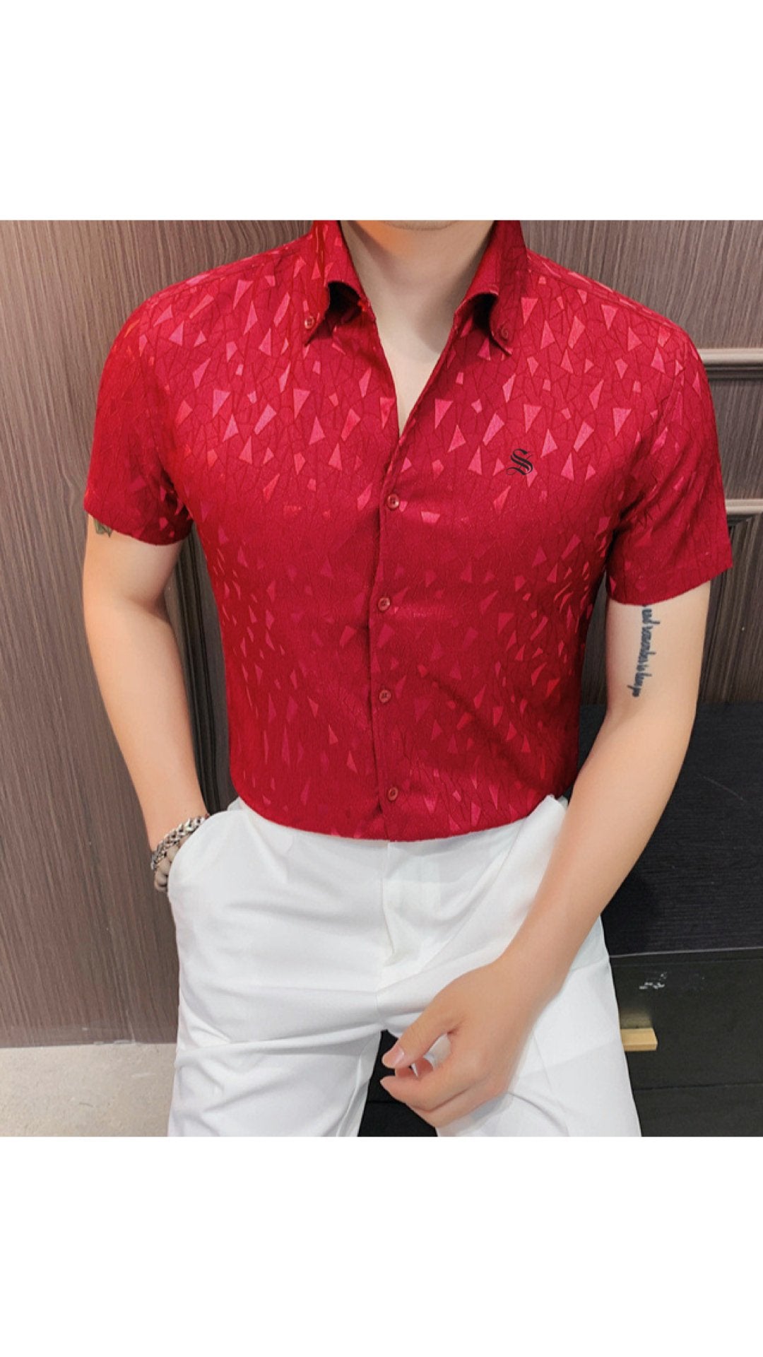 Wego - Short Sleeves Shirt for Men - Sarman Fashion - Wholesale Clothing Fashion Brand for Men from Canada