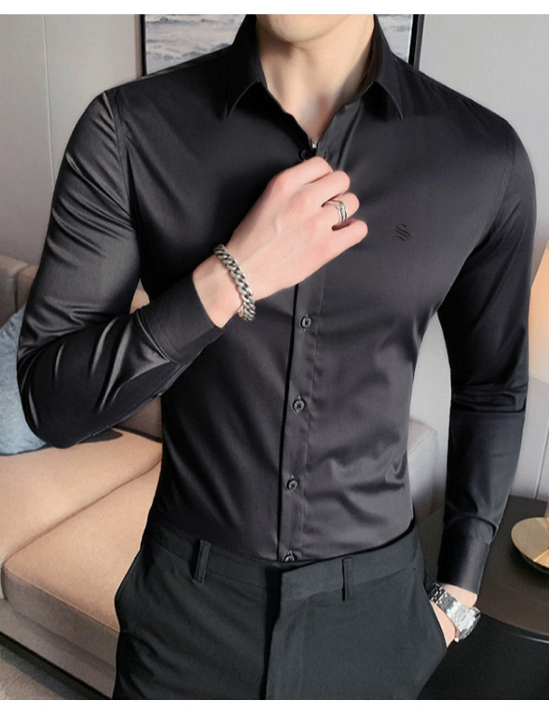 WOKO 2 - Long Sleeves Shirt for Men - Sarman Fashion - Wholesale Clothing Fashion Brand for Men from Canada