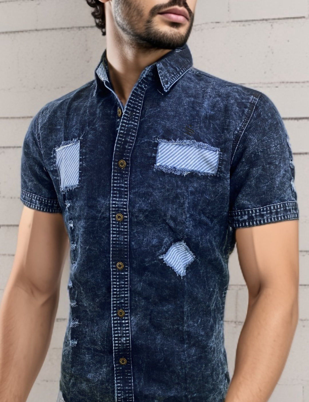 Wpuk - Short Sleeves Shirt for Men - Sarman Fashion - Wholesale Clothing Fashion Brand for Men from Canada