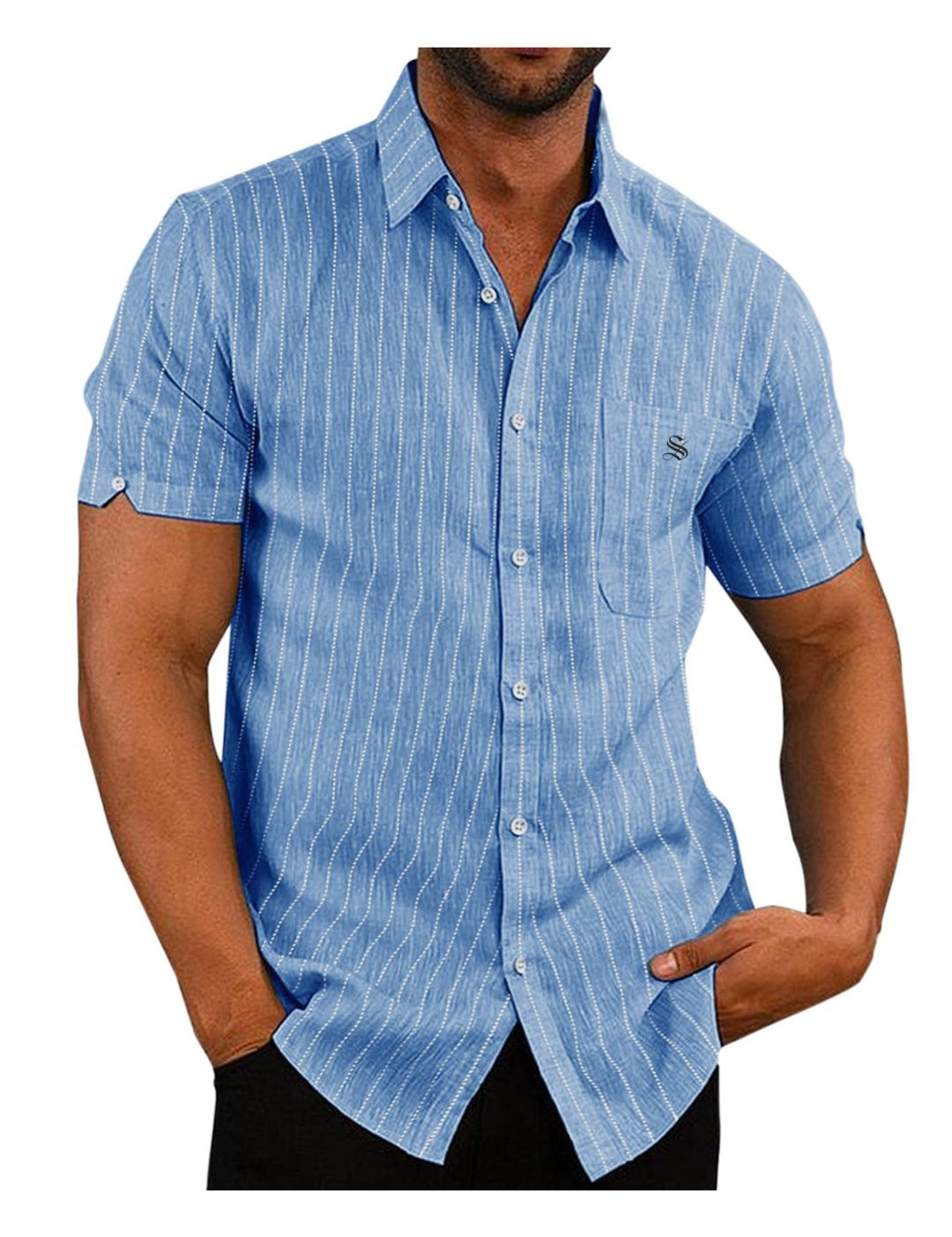 Wuduwa - Short Sleeves Shirt for Men - Sarman Fashion - Wholesale Clothing Fashion Brand for Men from Canada