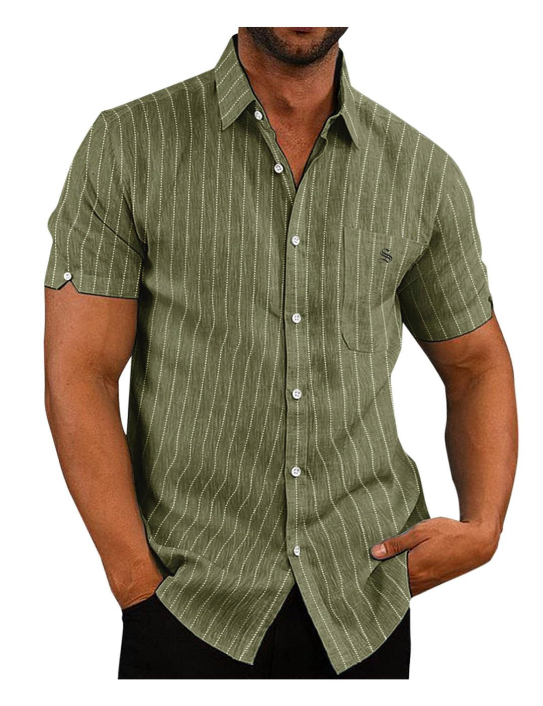 Wuduwa - Short Sleeves Shirt for Men - Sarman Fashion - Wholesale Clothing Fashion Brand for Men from Canada