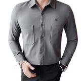 Xuha - Long Sleeves Shirt for Men - Sarman Fashion - Wholesale Clothing Fashion Brand for Men from Canada