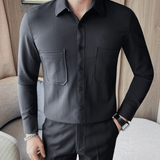 Xuha - Long Sleeves Shirt for Men - Sarman Fashion - Wholesale Clothing Fashion Brand for Men from Canada