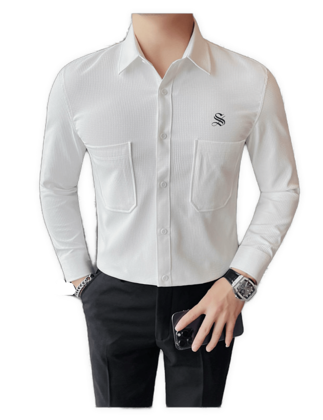 Xuha - Long Sleeves Shirt for Men - Sarman Fashion - Wholesale Clothing Fashion Brand for Men from Canada