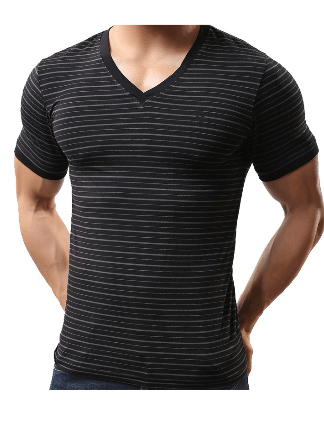 Xurki 2 - V - Neck T-Shirt for Men - Sarman Fashion - Wholesale Clothing Fashion Brand for Men from Canada