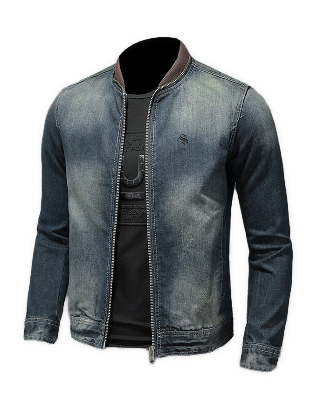 XUUH - Long Sleeve Jeans Jacket for Men - Sarman Fashion - Wholesale Clothing Fashion Brand for Men from Canada