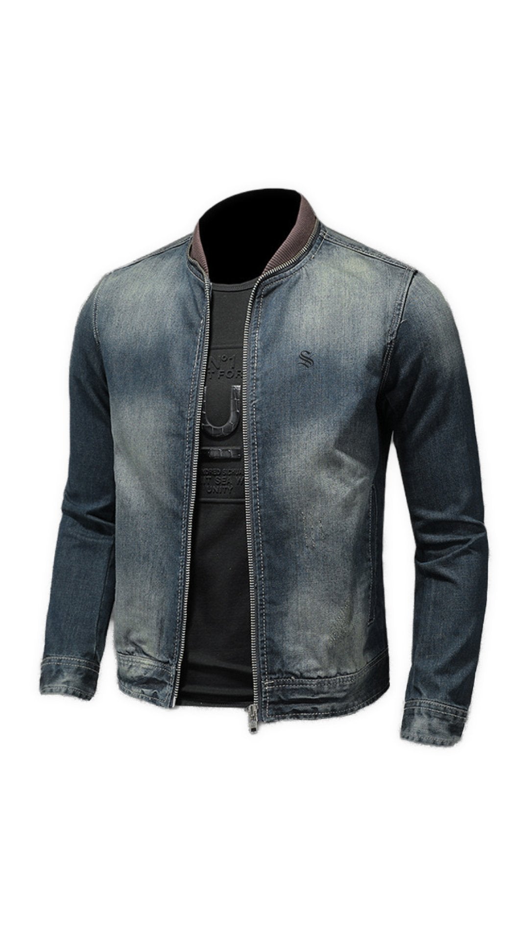 XUUH - Long Sleeve Jeans Jacket for Men - Sarman Fashion - Wholesale Clothing Fashion Brand for Men from Canada