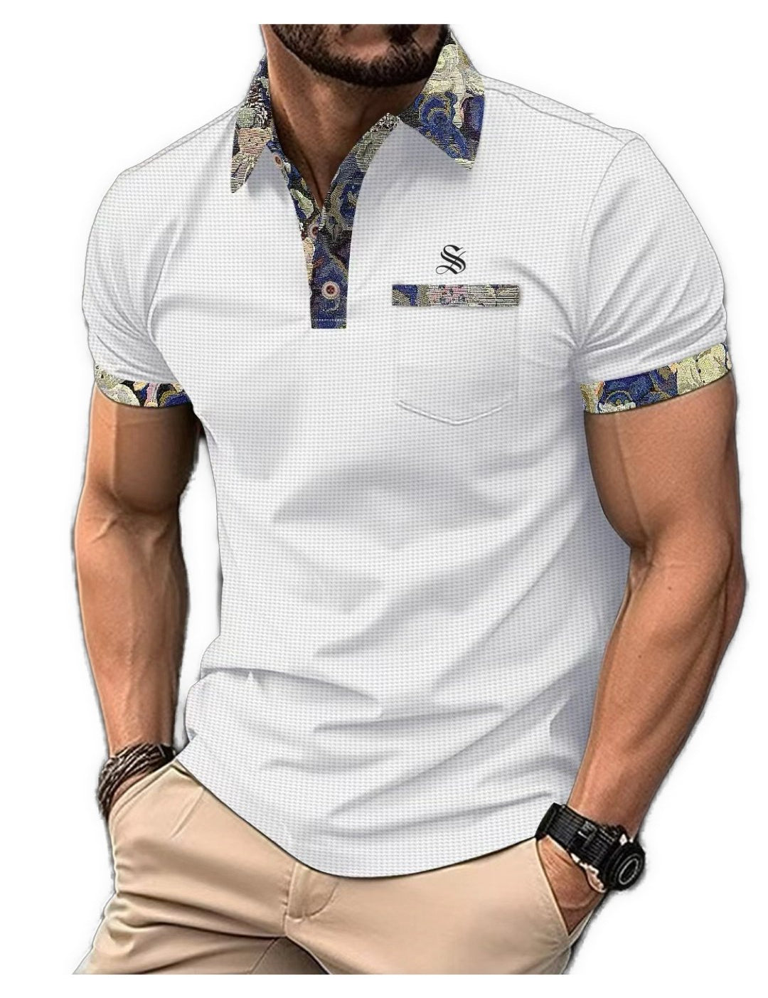 Zakna - Polo Shirt for Men - Sarman Fashion - Wholesale Clothing Fashion Brand for Men from Canada