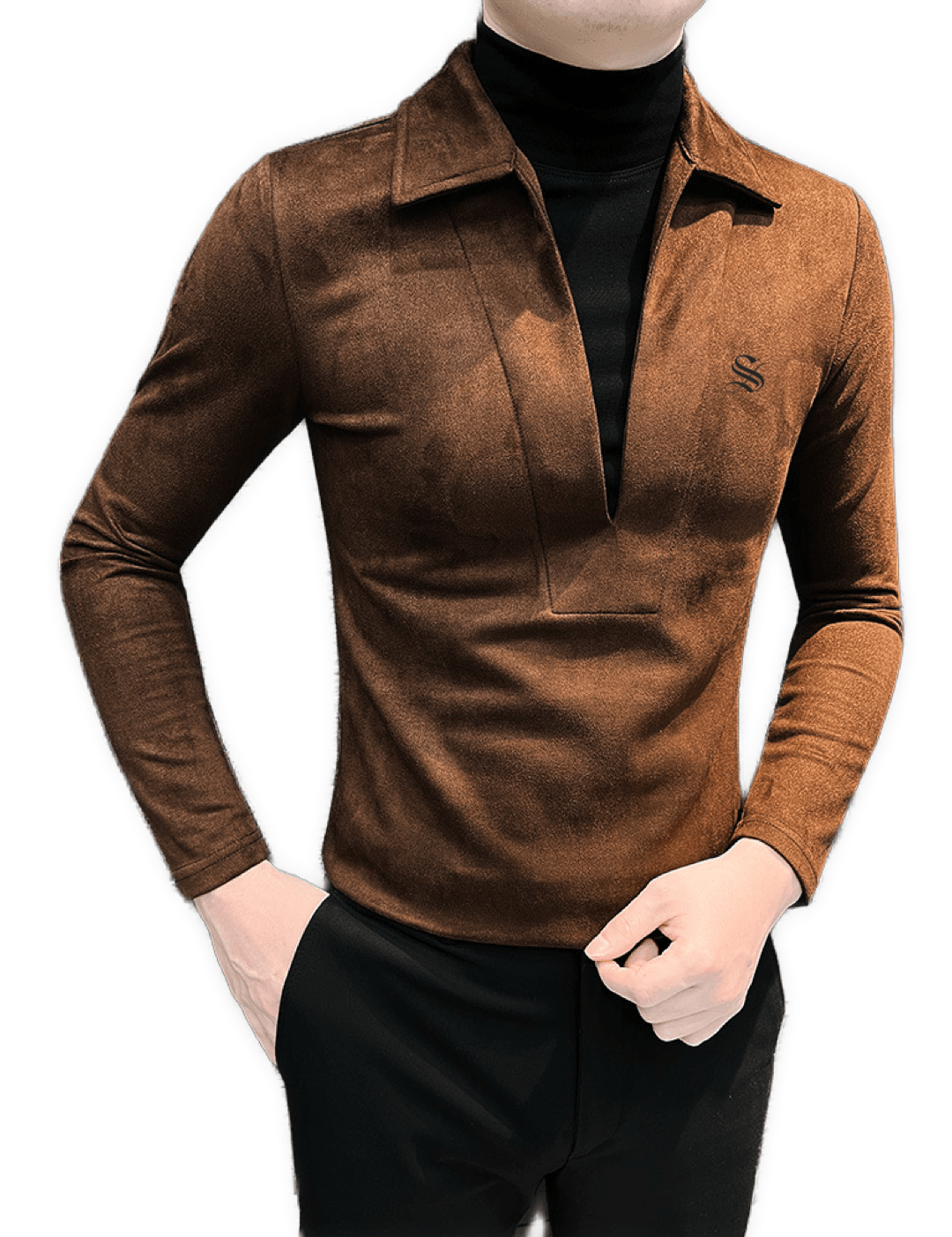 ZamJ 2 - Long Sleeves Polo Shirt for Men - Sarman Fashion - Wholesale Clothing Fashion Brand for Men from Canada