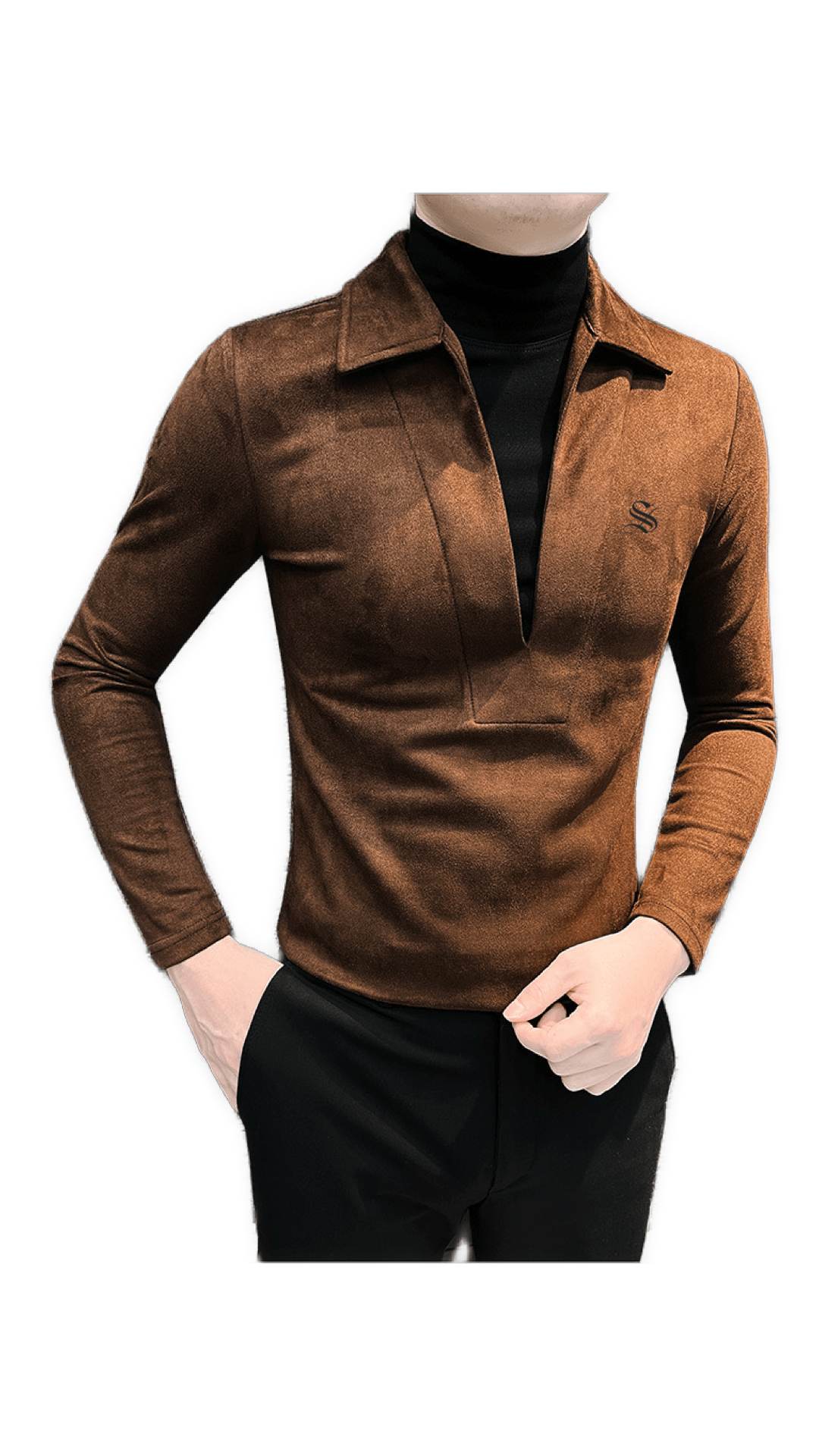 ZamJ 2 - Long Sleeves Polo Shirt for Men - Sarman Fashion - Wholesale Clothing Fashion Brand for Men from Canada