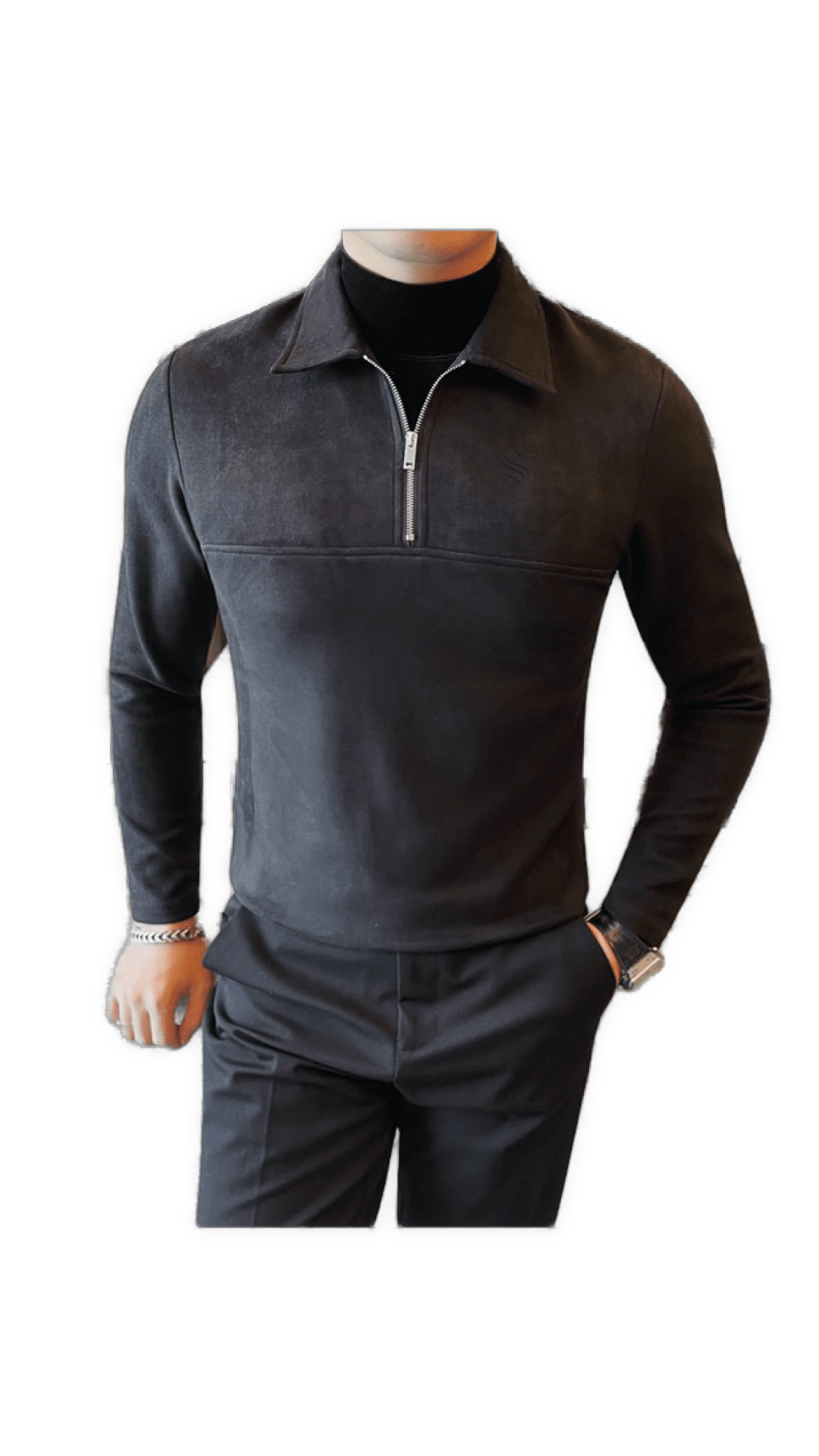 ZamJ - Long Sleeves Polo Shirt for Men - Sarman Fashion - Wholesale Clothing Fashion Brand for Men from Canada