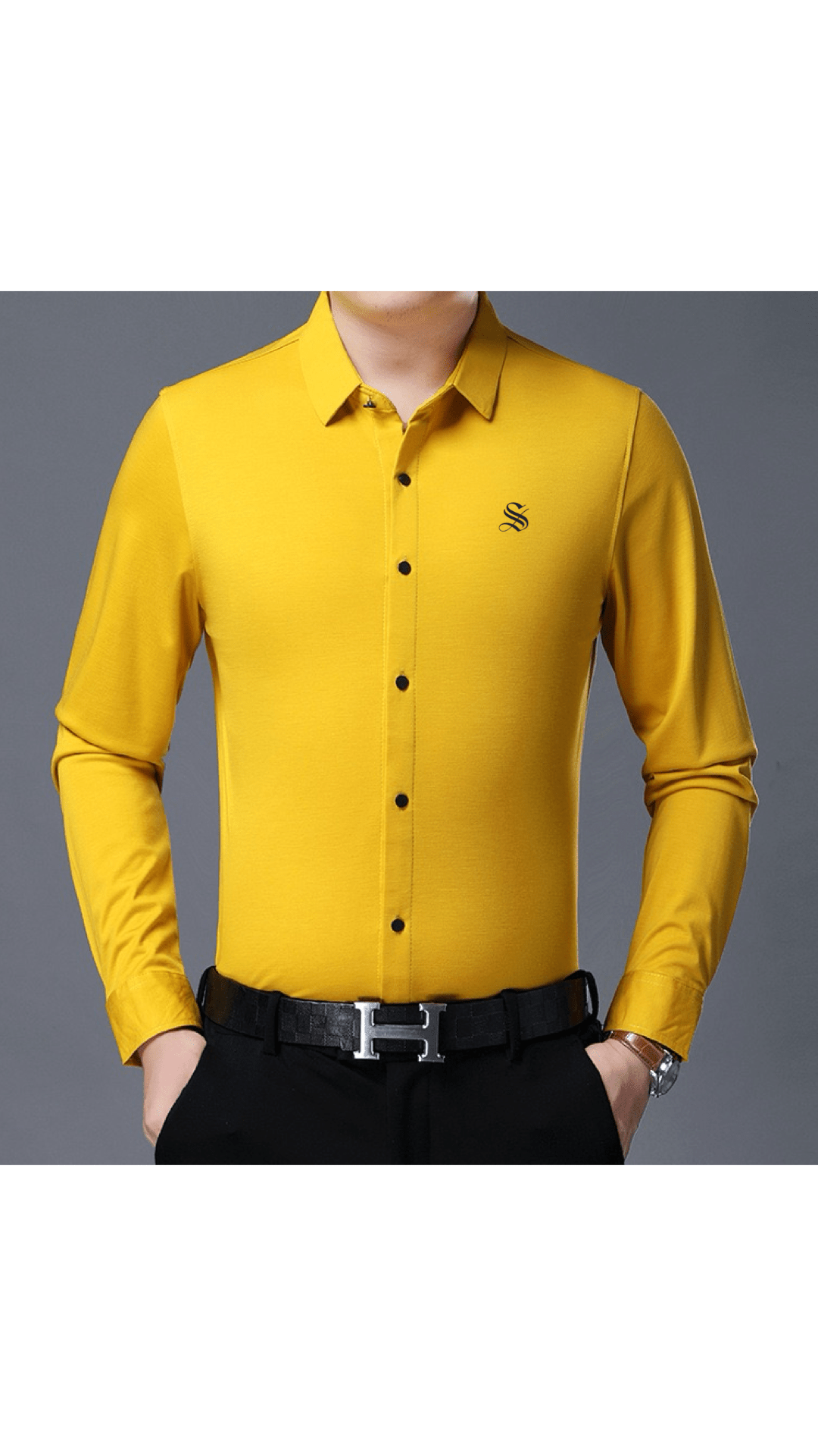 ZAR 2 - Long Sleeves Shirt for Men - Sarman Fashion - Wholesale Clothing Fashion Brand for Men from Canada