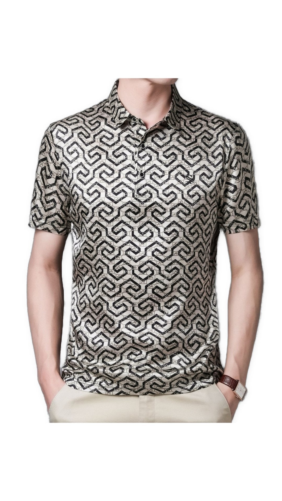 Zigzag - Polo Shirt for Men - Sarman Fashion - Wholesale Clothing Fashion Brand for Men from Canada