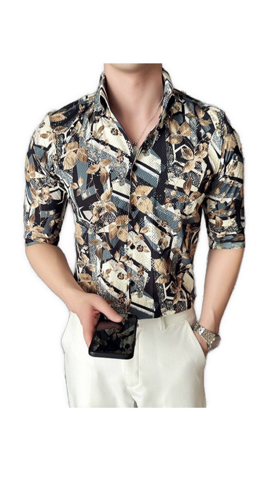 Zimal - Short Sleeves Shirt for Men - Sarman Fashion - Wholesale Clothing Fashion Brand for Men from Canada