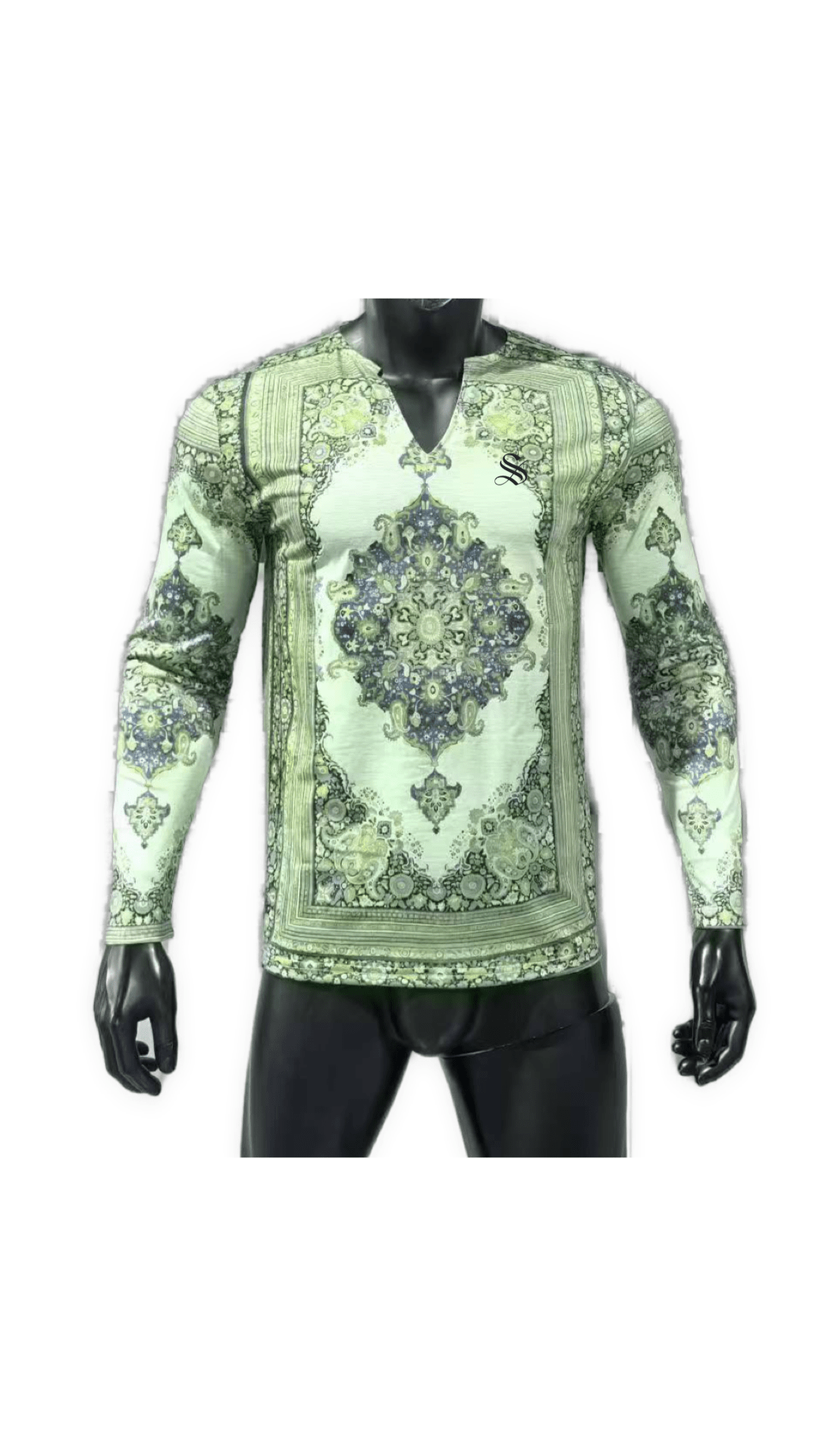 Zimja - Long V - Neck Shirt for Men - Sarman Fashion - Wholesale Clothing Fashion Brand for Men from Canada