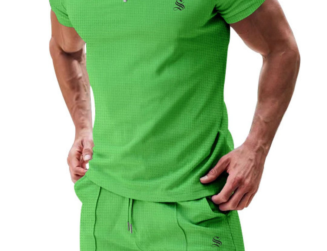 Zismia - Complete Set Polo Shirt & Shorts for Men - Sarman Fashion - Wholesale Clothing Fashion Brand for Men from Canada