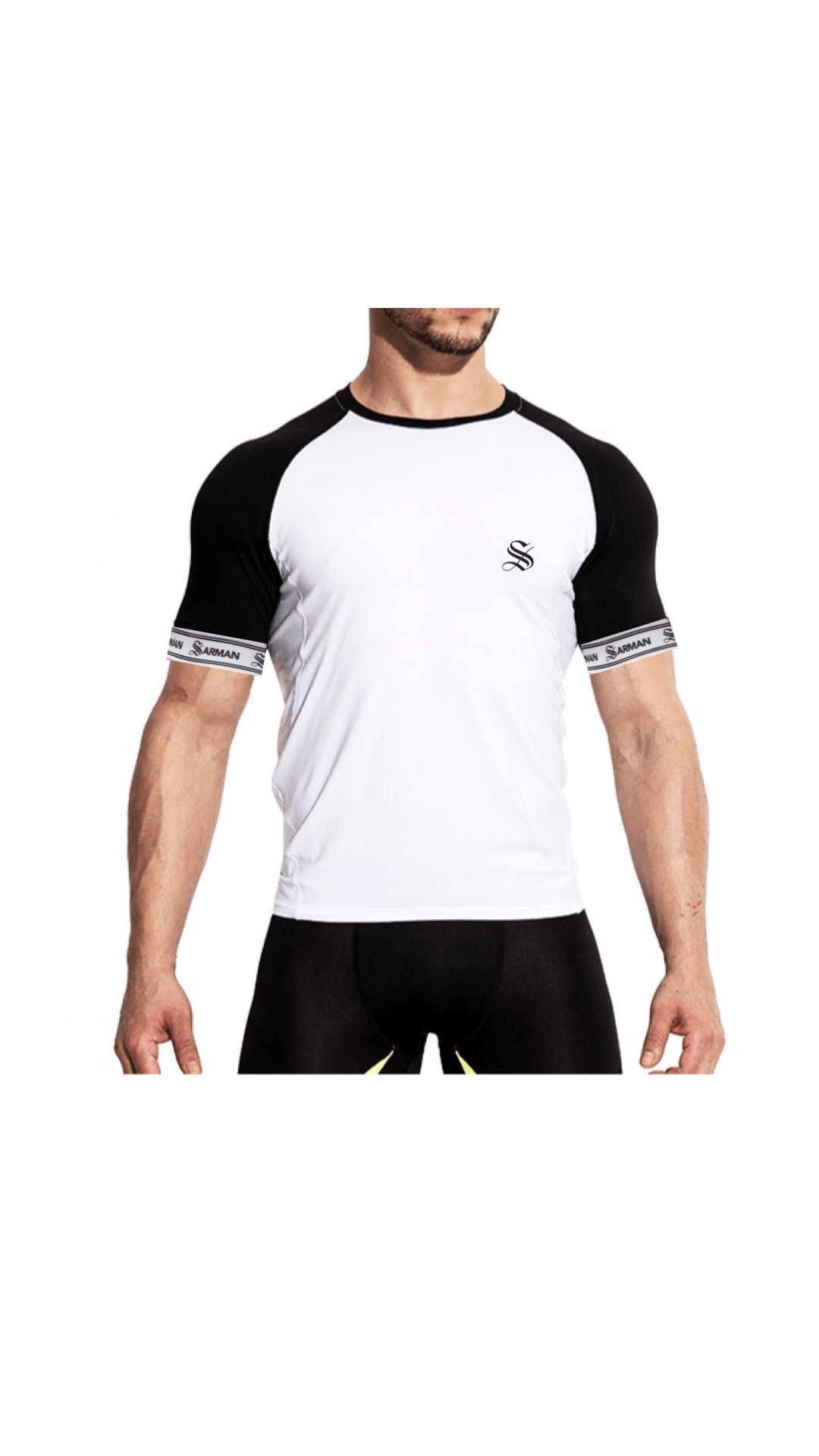 Zonic 2 - T-Shirt with Straps for Men - Sarman Fashion - Wholesale Clothing Fashion Brand for Men from Canada