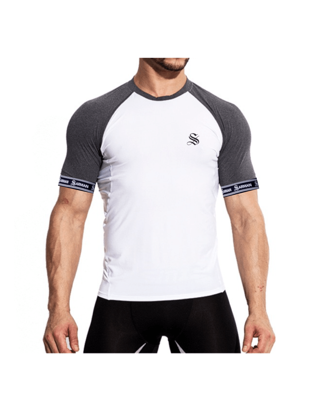 Zonic 3 - T-Shirt with Straps for Men - Sarman Fashion - Wholesale Clothing Fashion Brand for Men from Canada