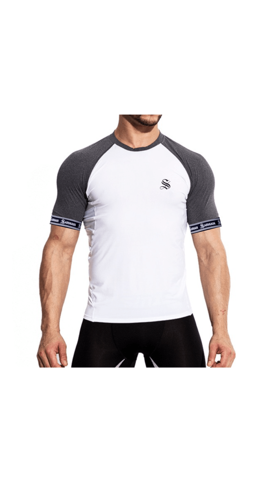 Zonic 3 - T-Shirt with Straps for Men - Sarman Fashion - Wholesale Clothing Fashion Brand for Men from Canada