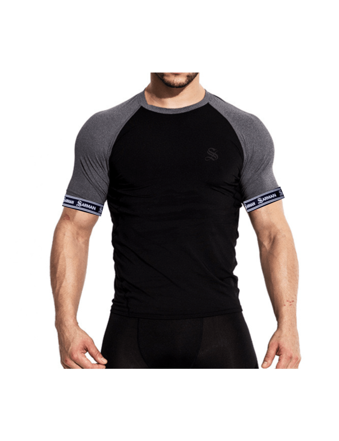 Zonic 5 - T-Shirt with Straps for Men - Sarman Fashion - Wholesale Clothing Fashion Brand for Men from Canada