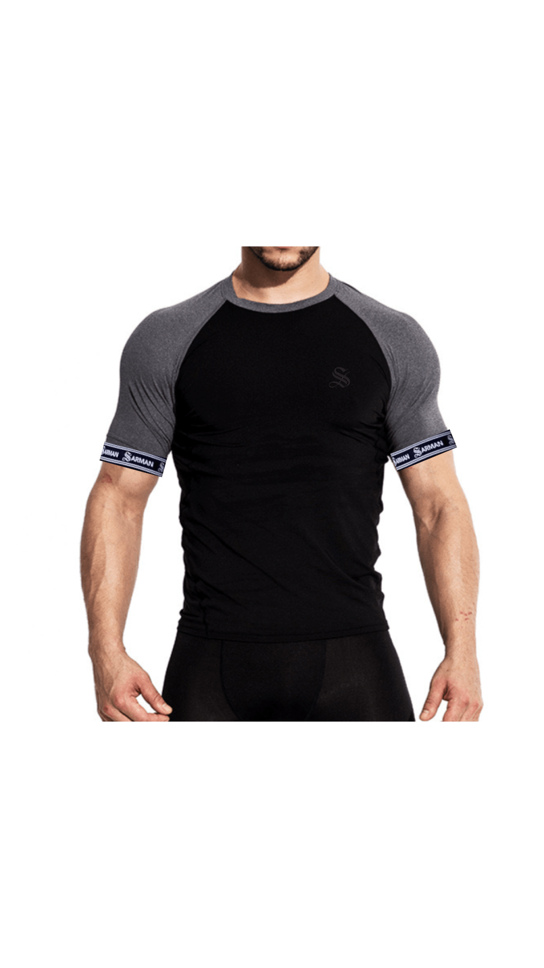 Zonic 5 - T-Shirt with Straps for Men - Sarman Fashion - Wholesale Clothing Fashion Brand for Men from Canada