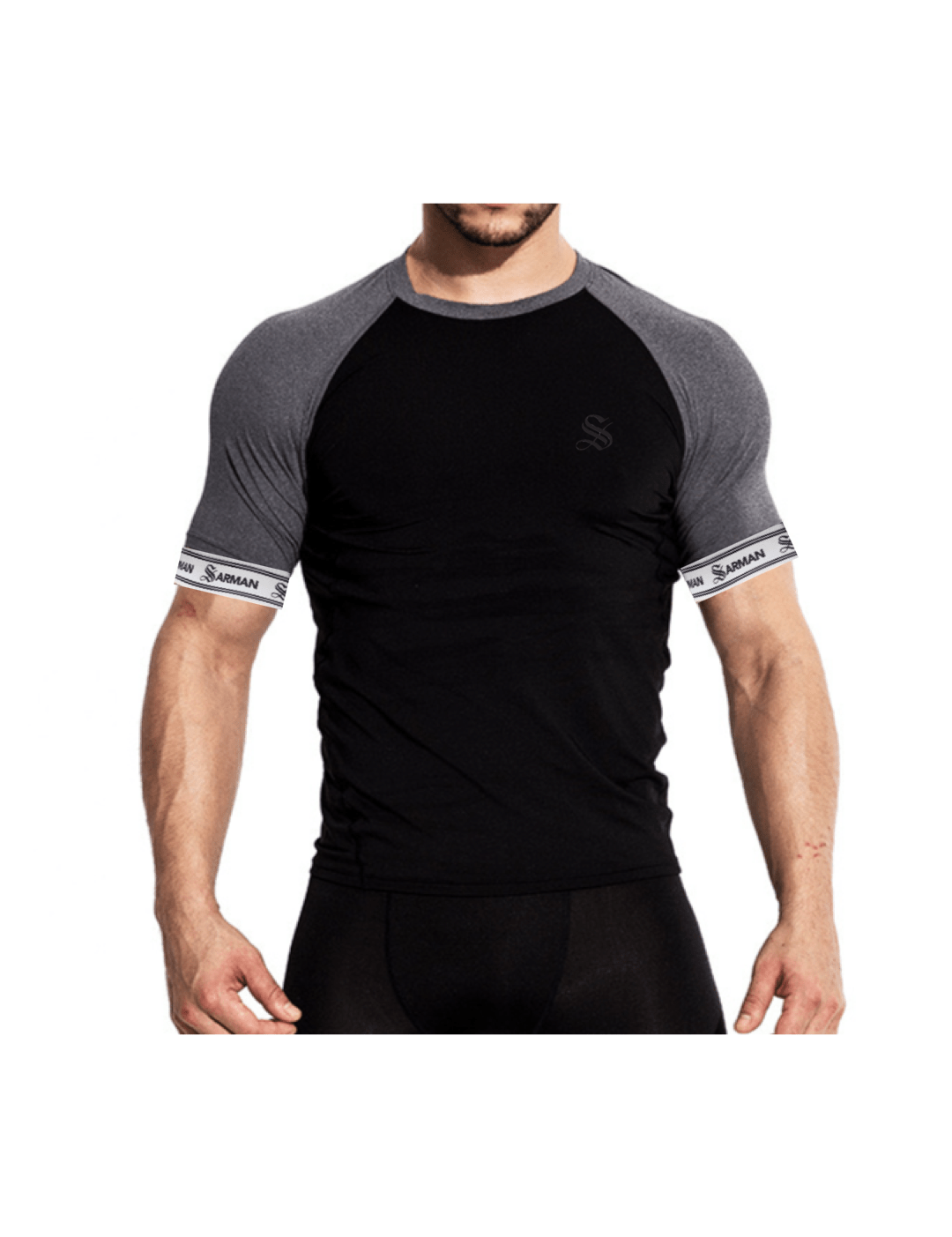 Zonic 5 - T-Shirt with Straps for Men - Sarman Fashion - Wholesale Clothing Fashion Brand for Men from Canada