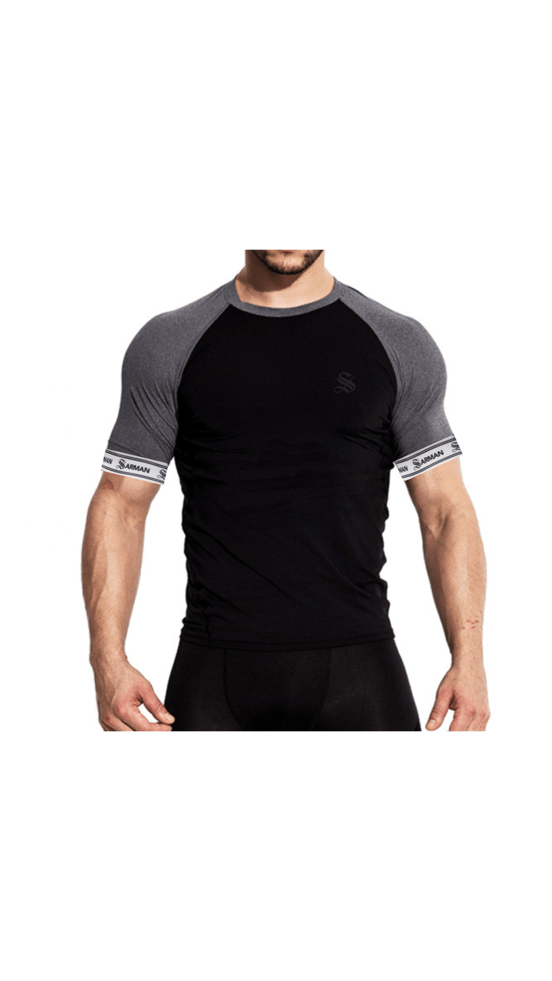 Zonic 5 - T-Shirt with Straps for Men - Sarman Fashion - Wholesale Clothing Fashion Brand for Men from Canada