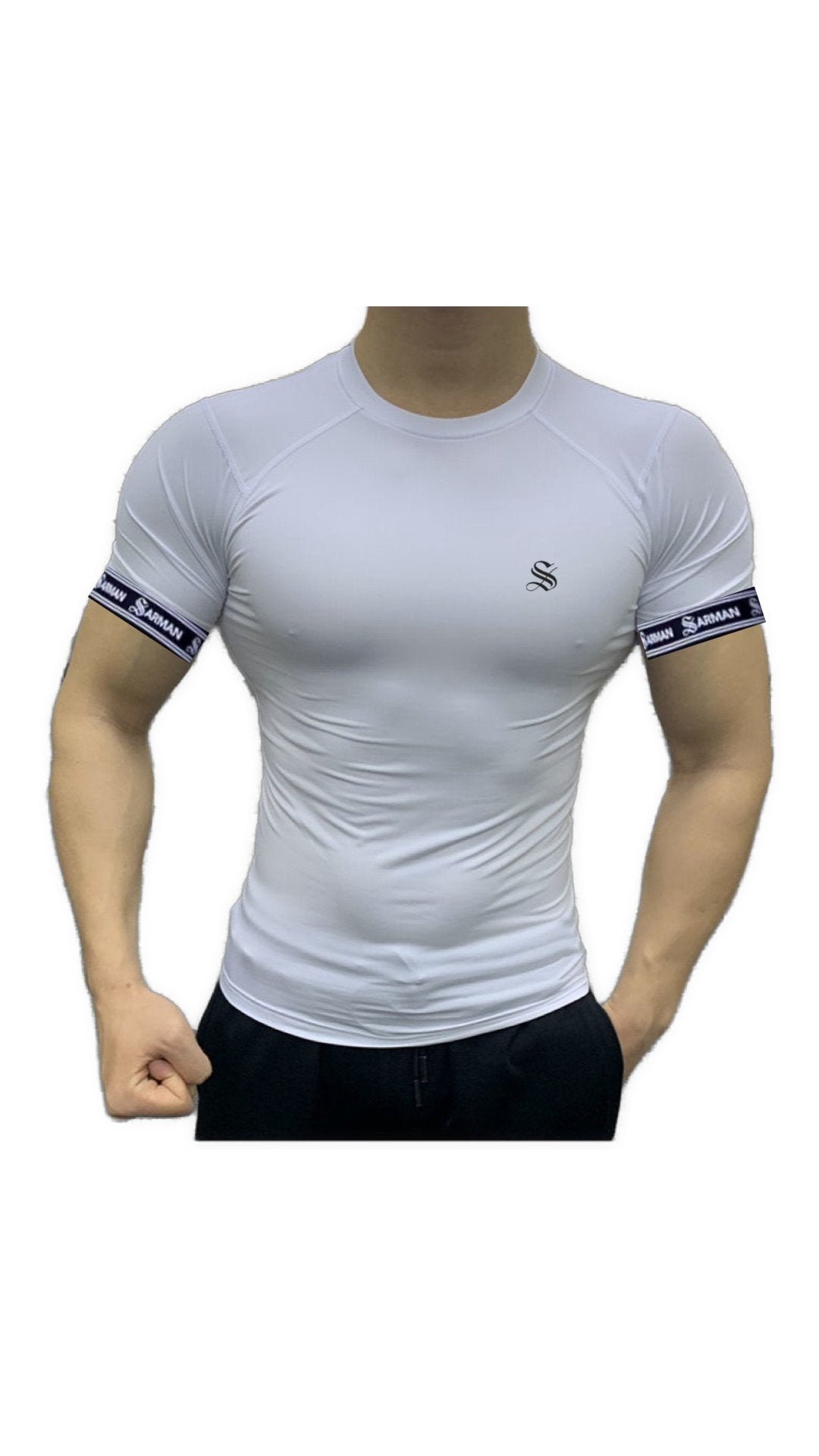 Zuws 11 - T-Shirt with Straps for Men - Sarman Fashion - Wholesale Clothing Fashion Brand for Men from Canada