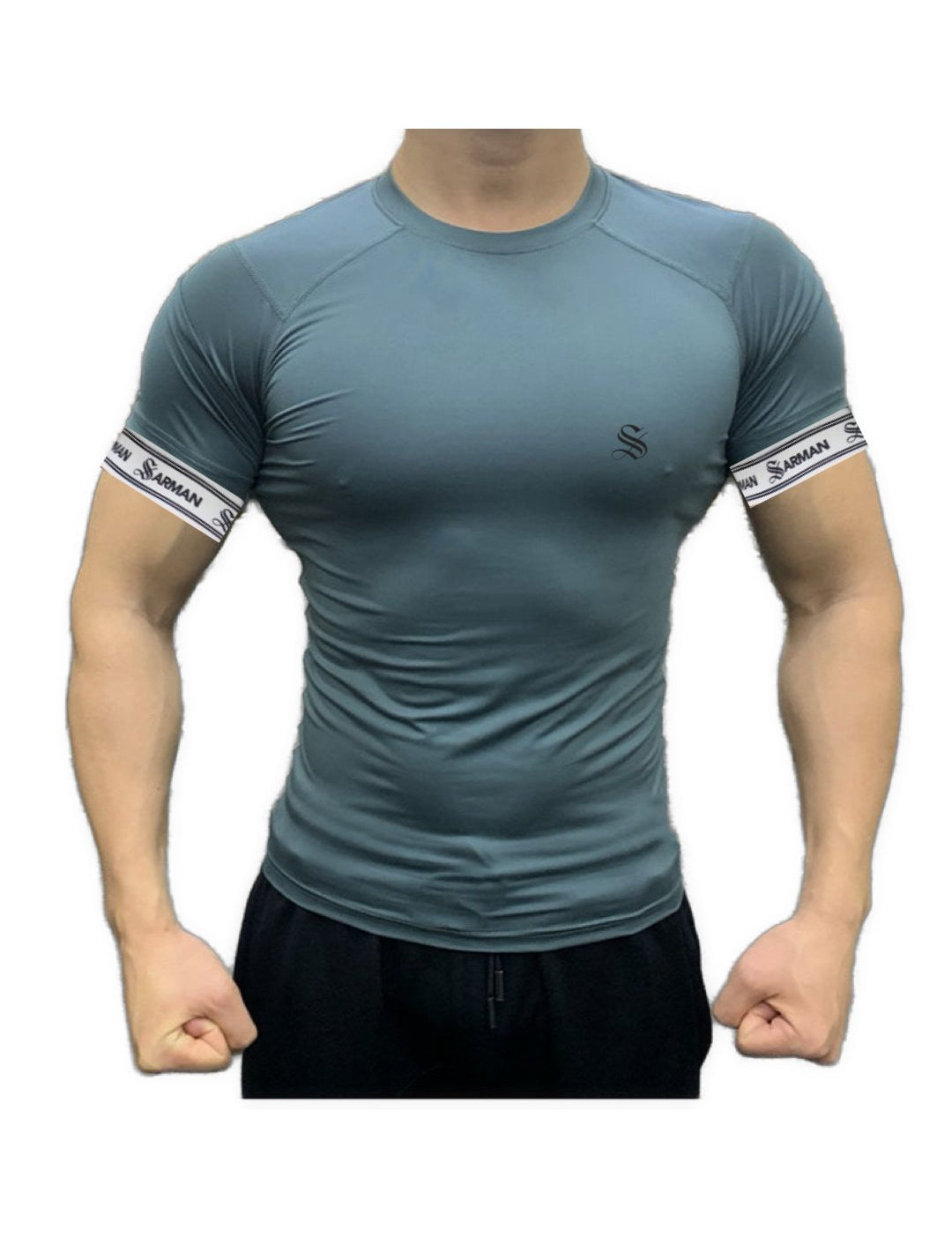 Zuws 12 - T-Shirt with Straps for Men - Sarman Fashion - Wholesale Clothing Fashion Brand for Men from Canada