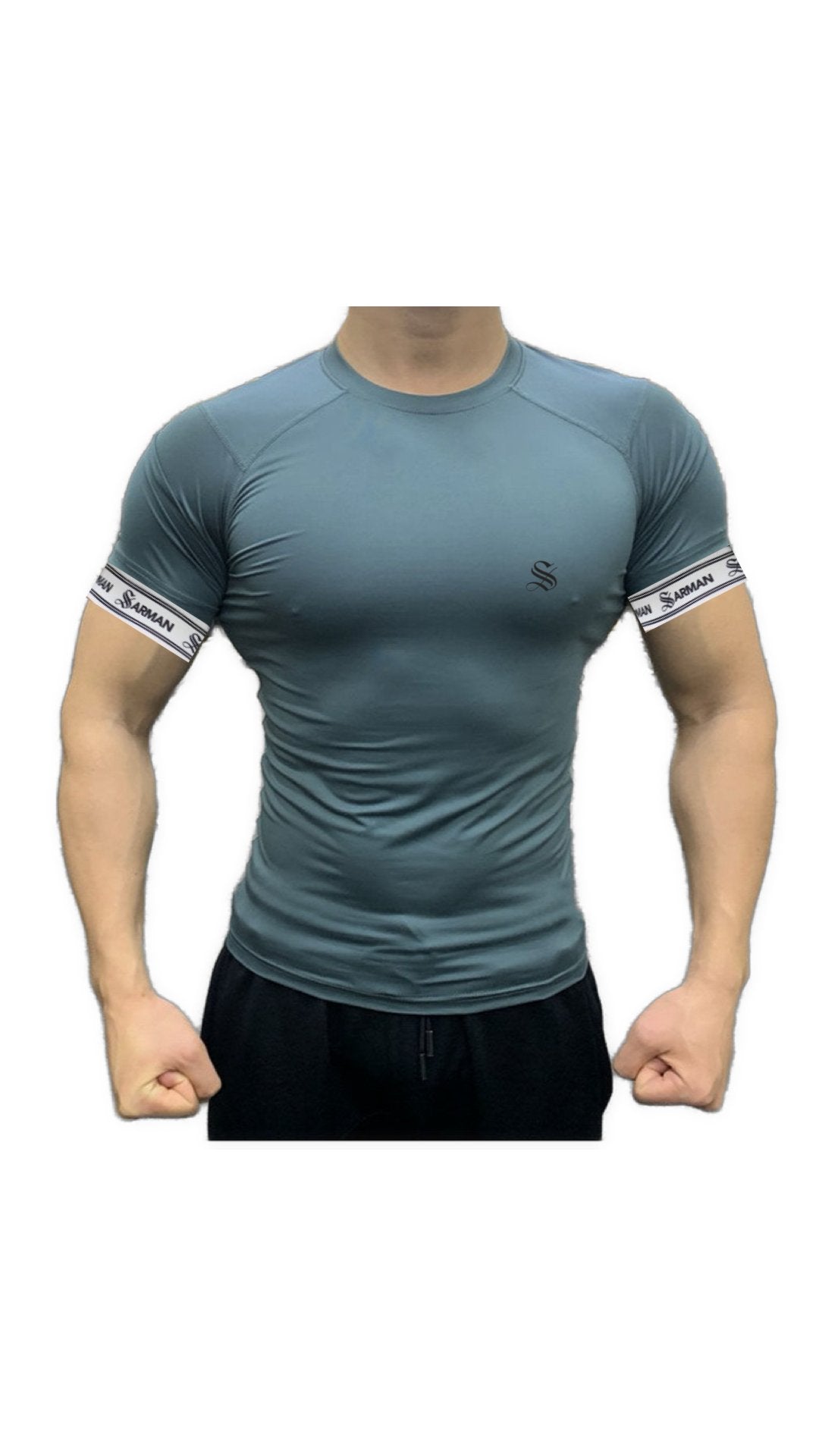 Zuws 12 - T-Shirt with Straps for Men - Sarman Fashion - Wholesale Clothing Fashion Brand for Men from Canada