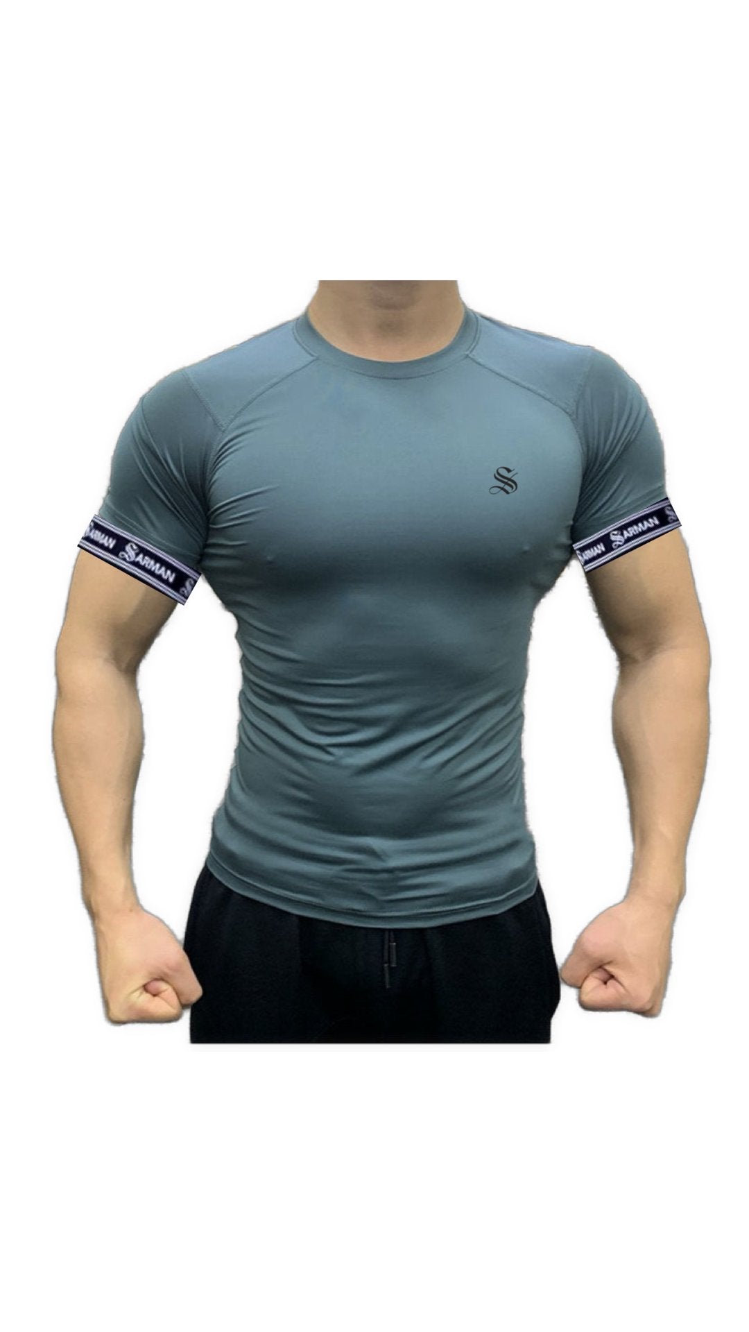 Zuws 12 - T-Shirt with Straps for Men - Sarman Fashion - Wholesale Clothing Fashion Brand for Men from Canada