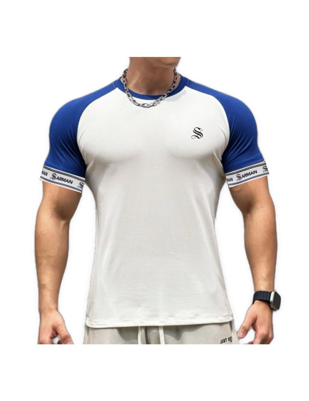 Zuws 6 - T-Shirt with Straps for Men - Sarman Fashion - Wholesale Clothing Fashion Brand for Men from Canada