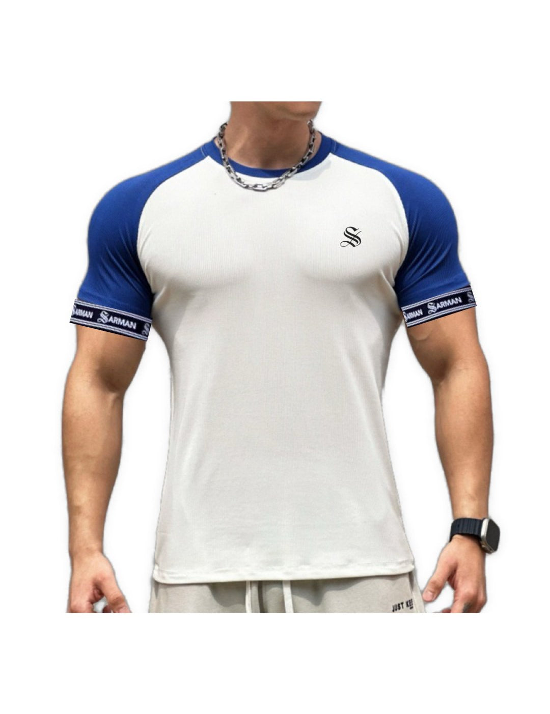 Zuws 6 - T-Shirt with Straps for Men - Sarman Fashion - Wholesale Clothing Fashion Brand for Men from Canada