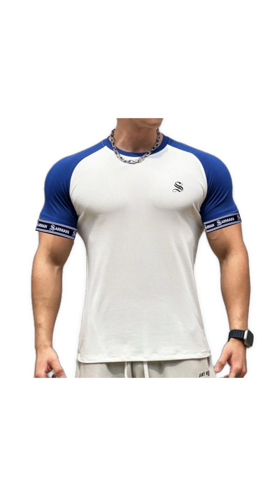 Zuws 6 - T-Shirt with Straps for Men - Sarman Fashion - Wholesale Clothing Fashion Brand for Men from Canada