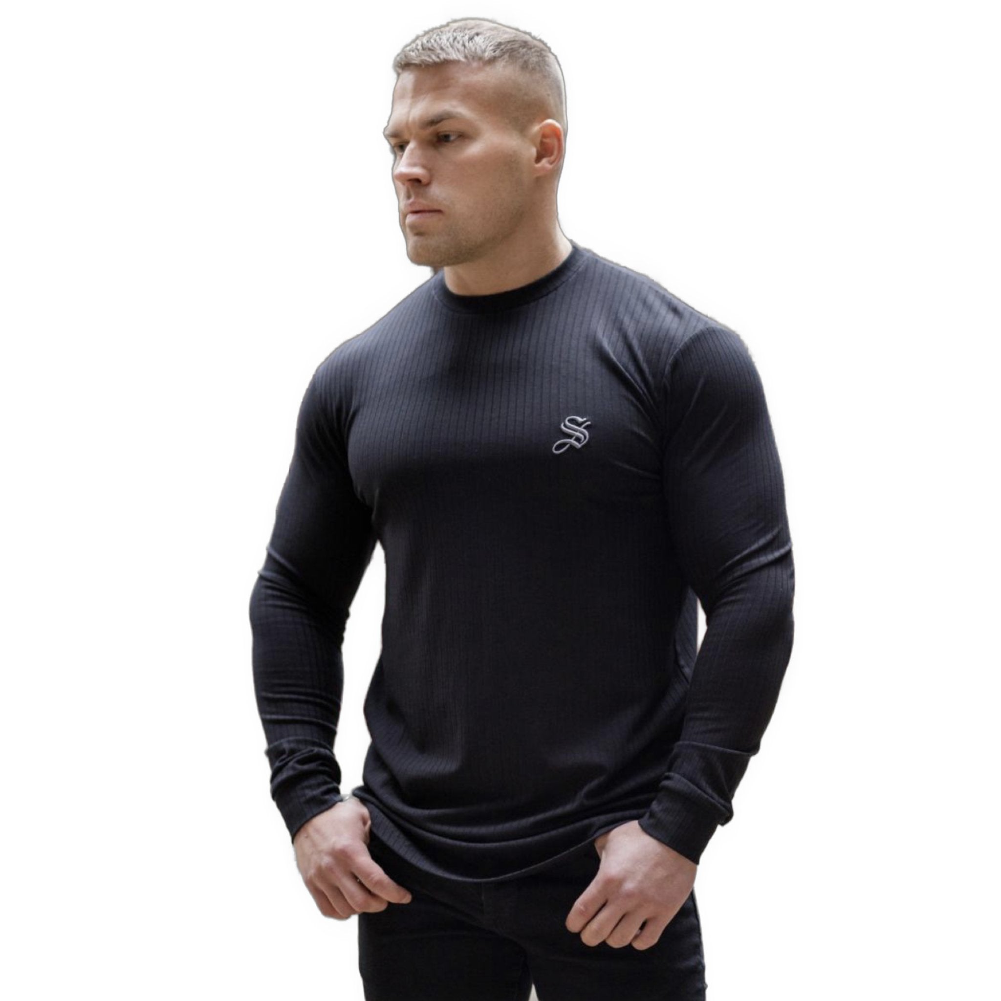 Base 1 - Black Long Sleeve Shirt for Men (PRE-ORDER DISPATCH DATE