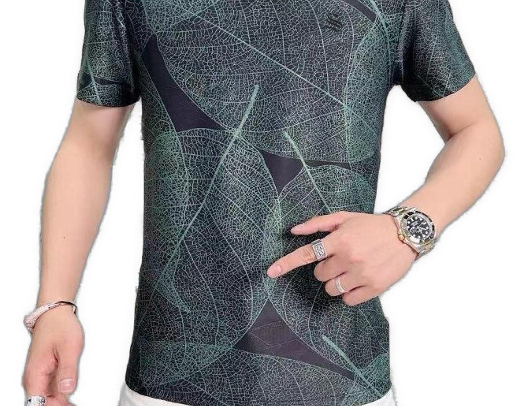 Leafston - T-Shirt for Men - Sarman Fashion - Wholesale Clothing Fashion Brand for Men from Canada